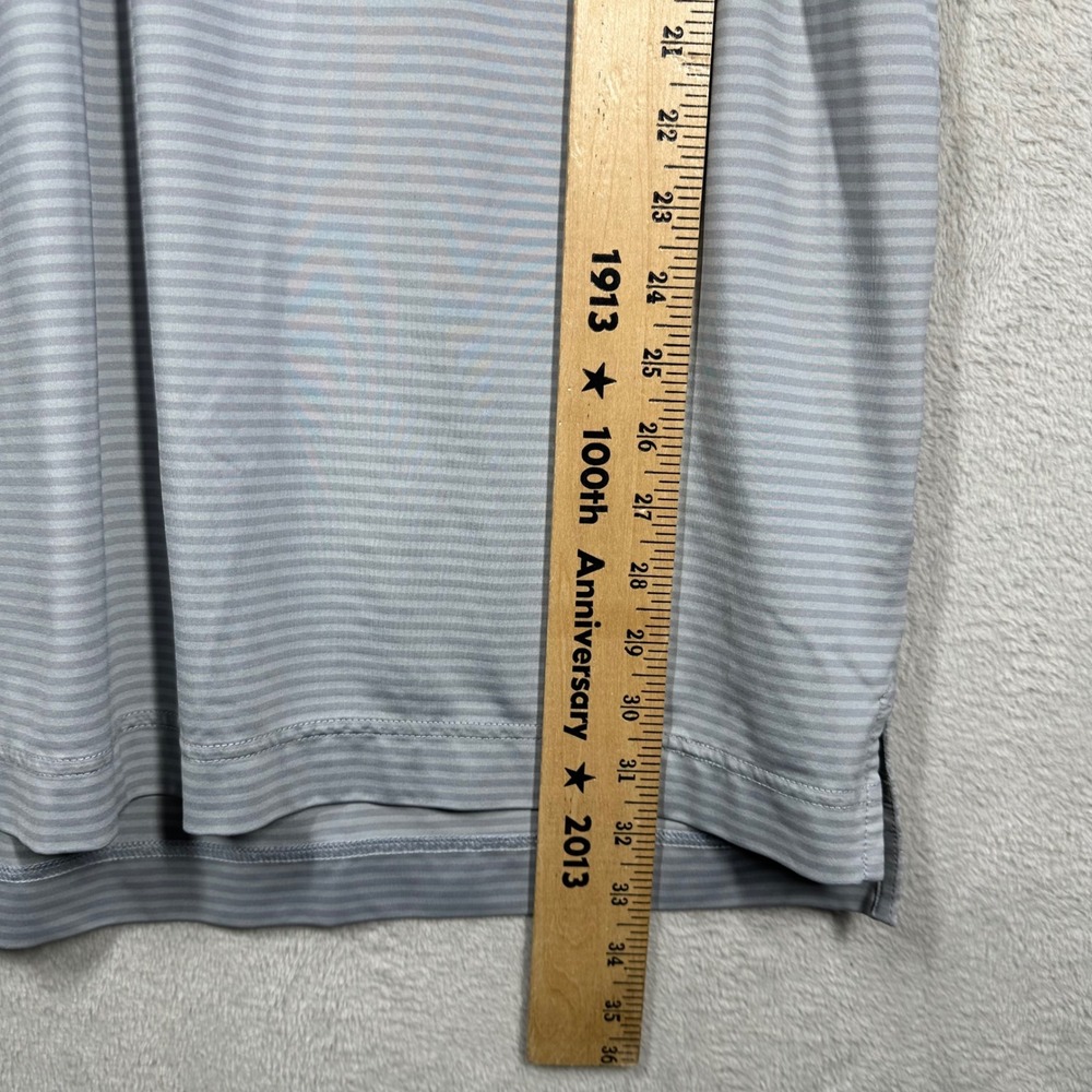 FootJoy Striped Polo Shirt Mens XL Grey Performance Golf Short Sleeve Top 5004 - Picture 5 of 7